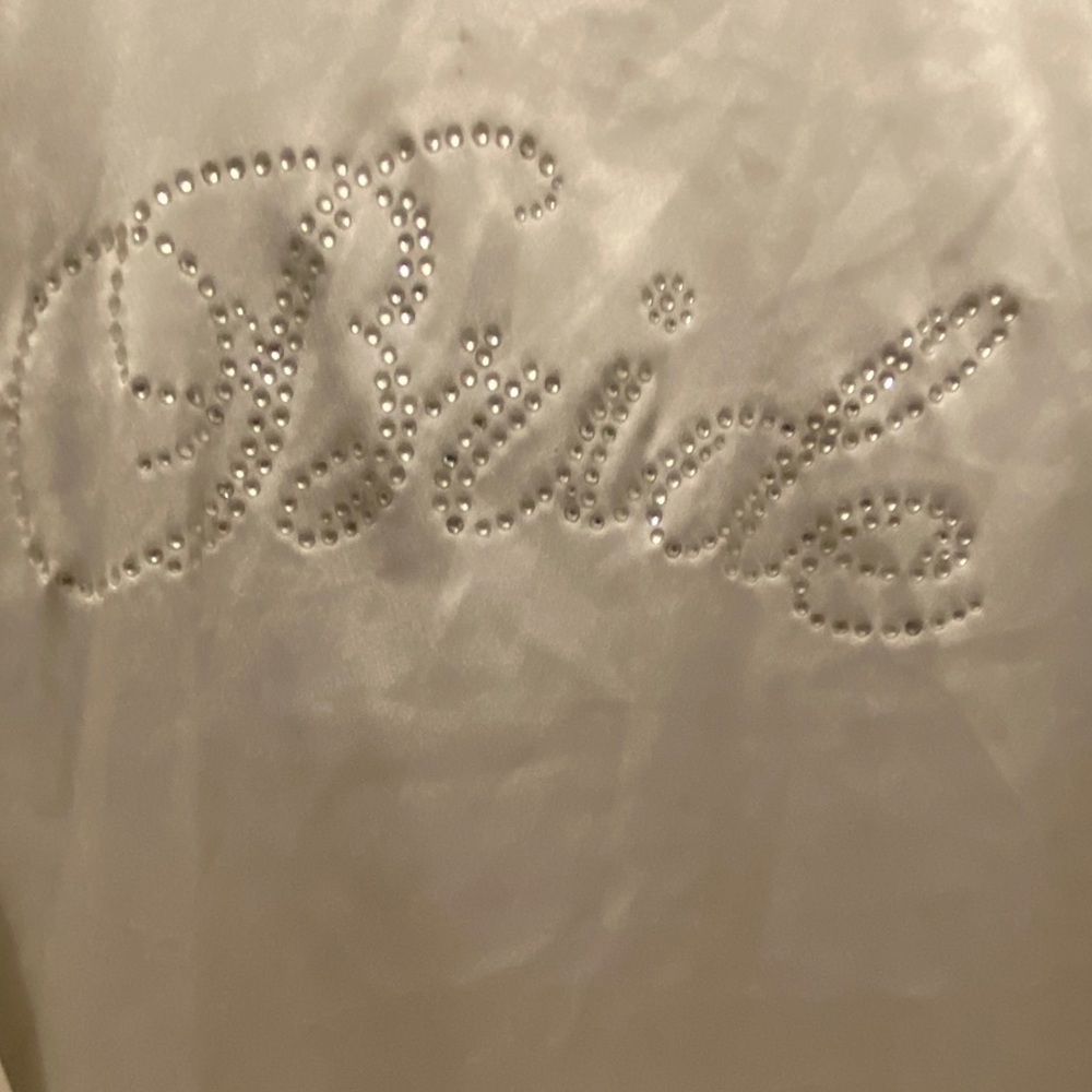 Bride - white satin robe